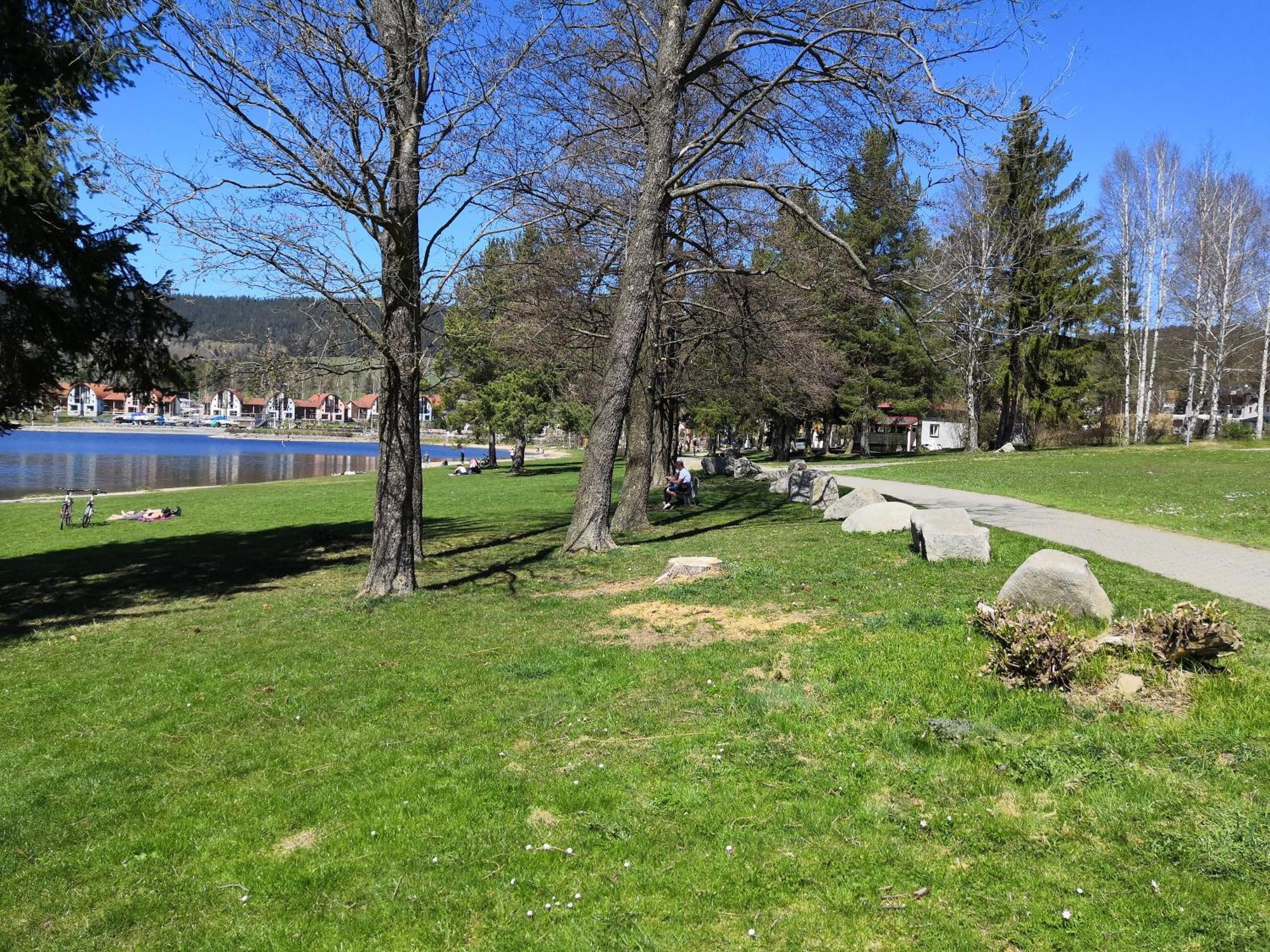 Lipno S Výhledem Na Jezero
